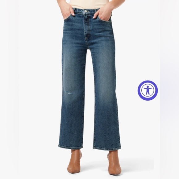 NWT Joe’s Jeans Blake Wide Leg Crop High Rise Vintage Heirloom Blue Jean Size 33 - Picture 12 of 12